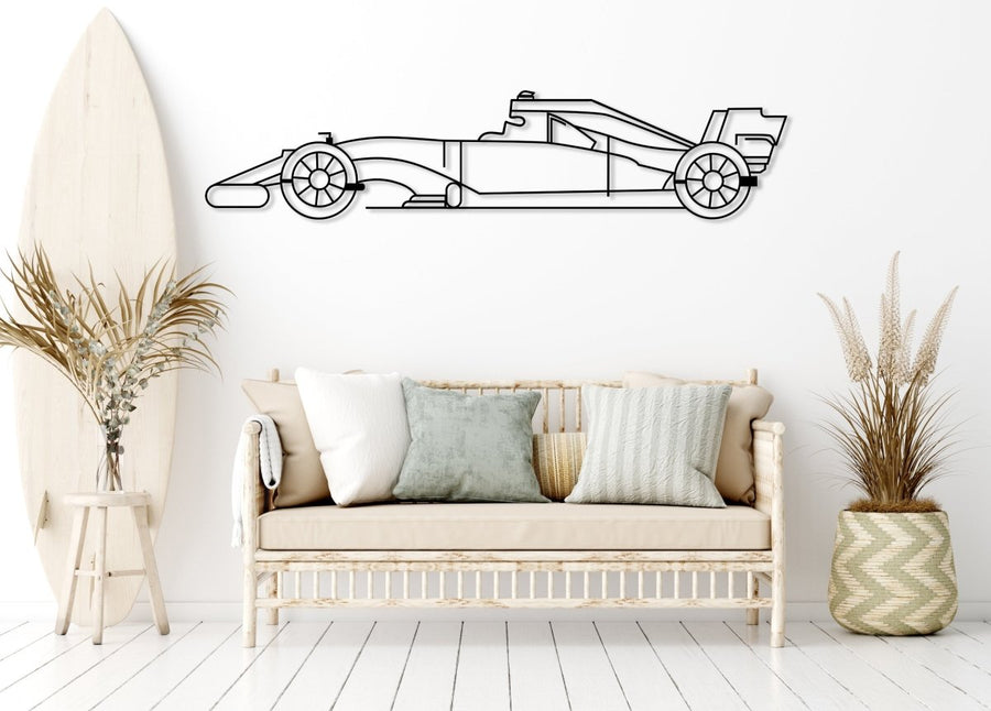 Sport Racing Car Silhouette Wall Art - BrossHome Metal Wall Art
