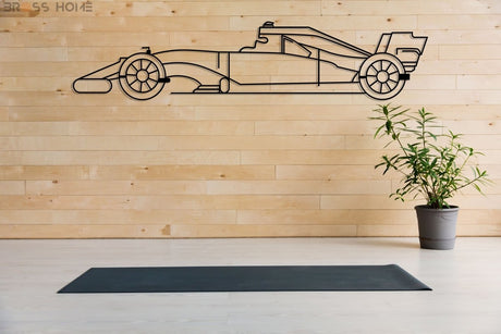 Sport Racing Car Silhouette Wall Art - BrossHome Metal Wall Art