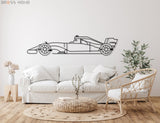 Sport Racing Car Silhouette Wall Art - BrossHome Metal Wall Art