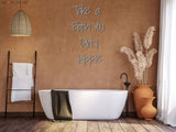 Take A Bath You Dirty Hippie Wall Art - BrossHome Metal Wall Art
