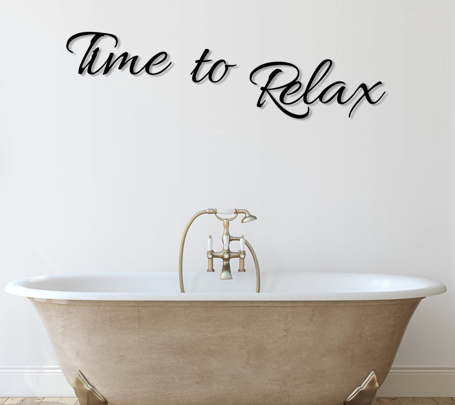Time To Relax Sign - BrossHome Metal Wall Art