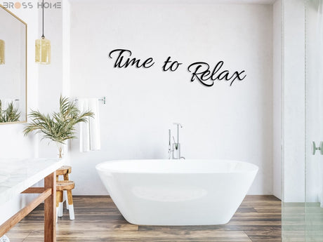 Time To Relax Sign - BrossHome Metal Wall Art
