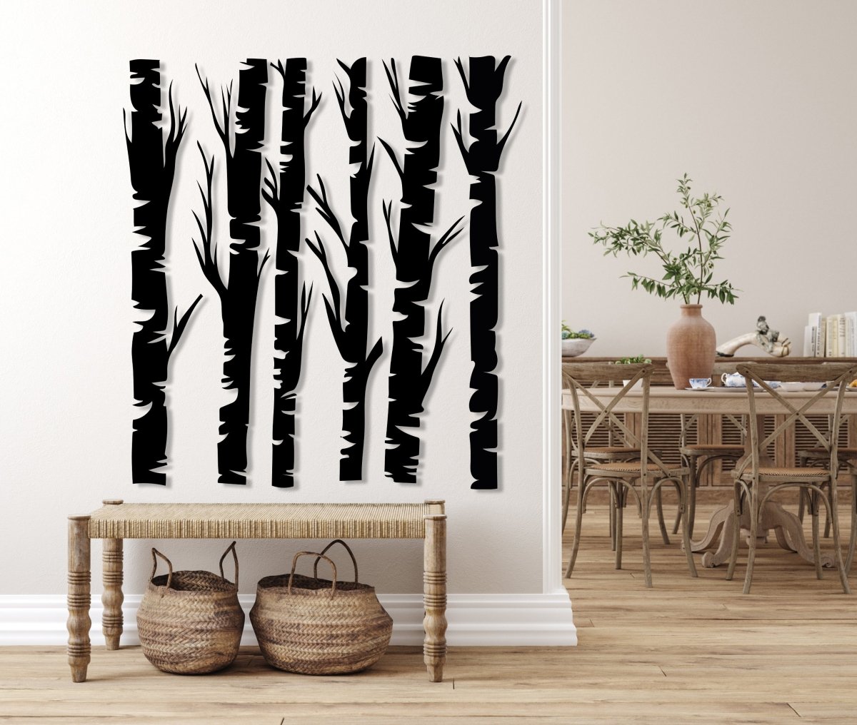 Tree Branch Wall Decor (Set Of 6) - BrossHome Metal Wall Art