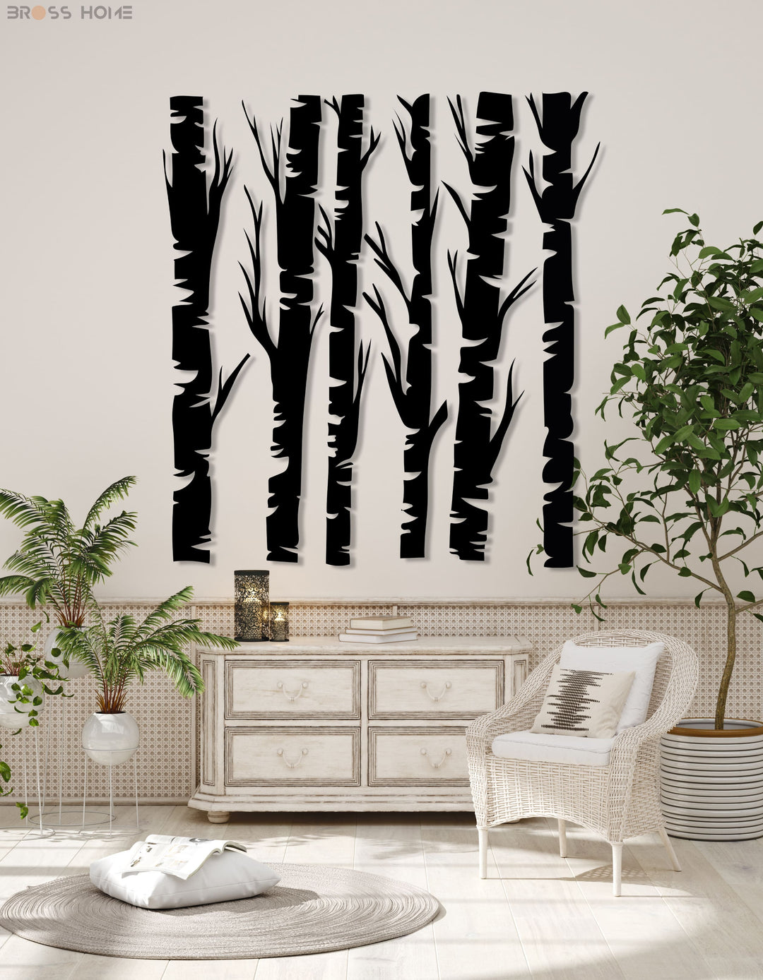 Tree Branch Wall Décor (Set Of 6) - BrossHome