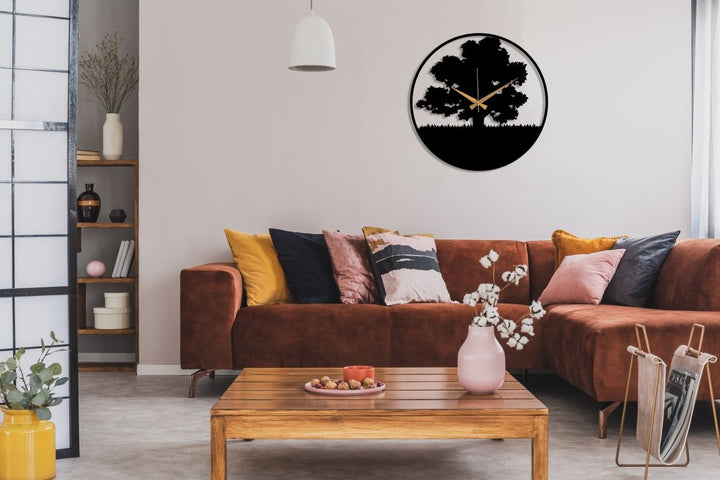 Tree Wall Clock - BrossHome Metal Wall Art