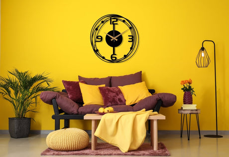 Unique Wall Clock For Living Room - BrossHome Metal Wall Art