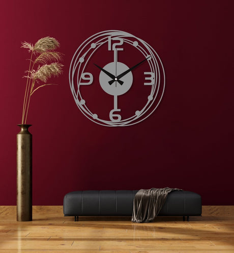 Unique Wall Clock For Living Room - BrossHome Metal Wall Art