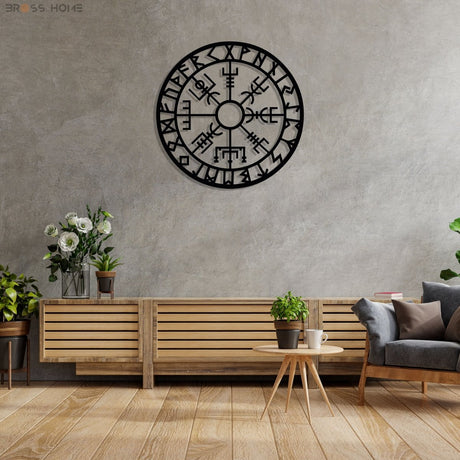 Vegvisir Metal Wall Art - BrossHome Metal Wall Art