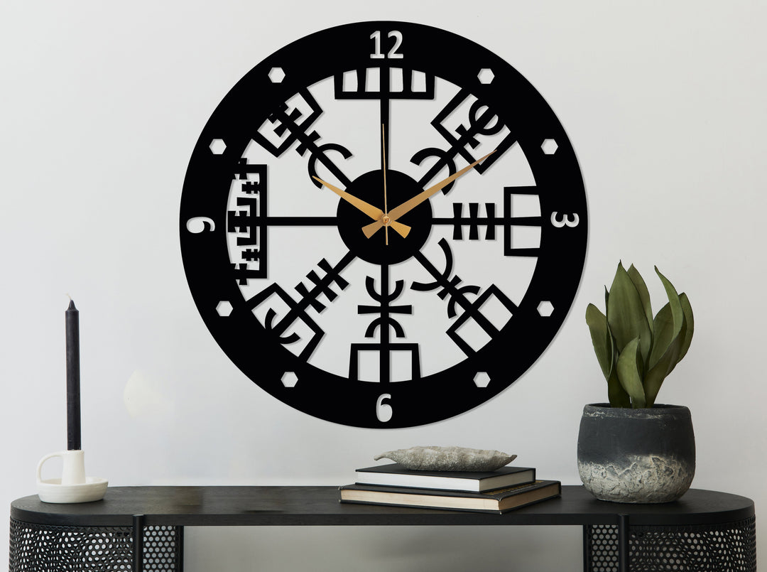 Vegvisir Metal Wall Clock - BrossHome