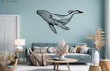 Whale Metal Wall Art - BrossHome Metal Wall Art