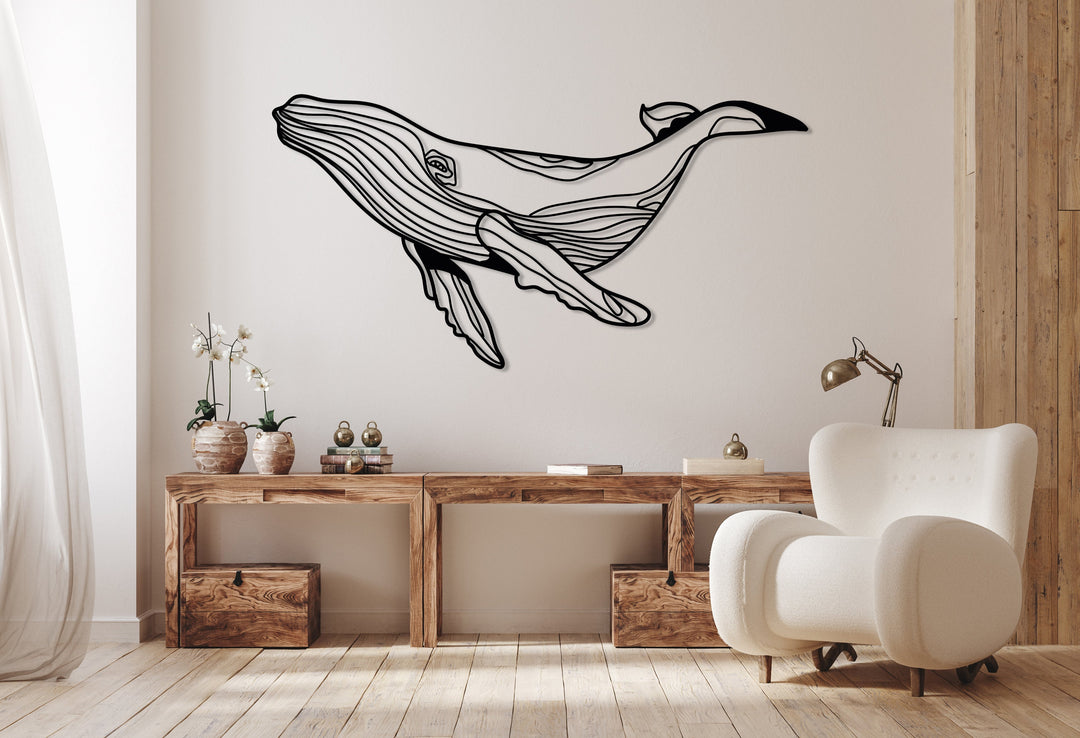 Whale Metal Wall Art - BrossHome
