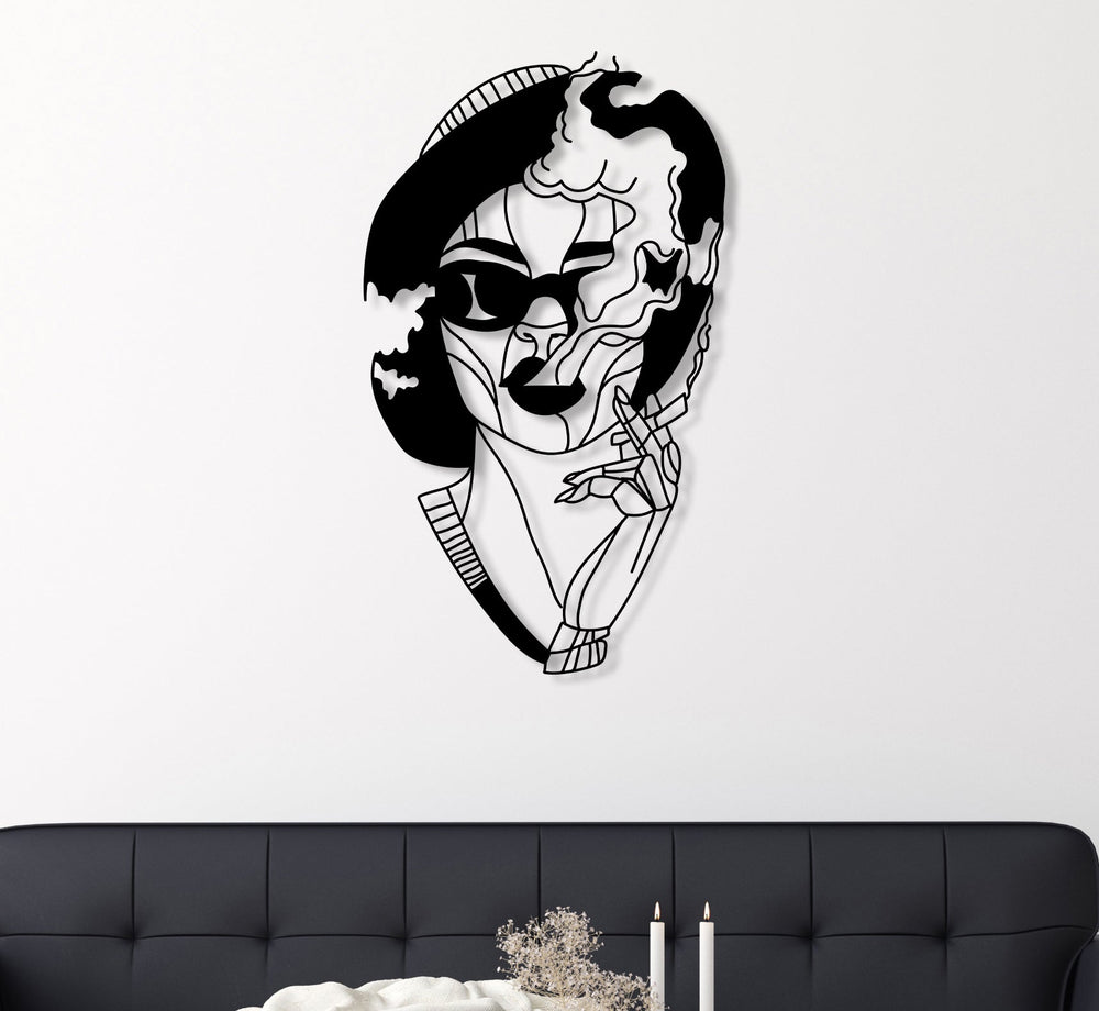 Woman Smoking Wall Art - BrossHome