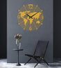 World Map Wall Clock - BrossHome Metal Wall Art