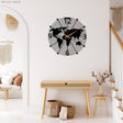 World Map Wall Clock - BrossHome Metal Wall Art