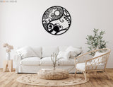 Yin Yang Metal Wall Art - BrossHome Metal Wall Art