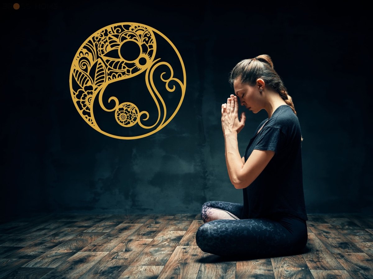 Yin Yang Wall Decor - BrossHome Metal Wall Art