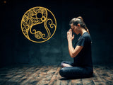 Yin Yang Wall Decor - BrossHome Metal Wall Art