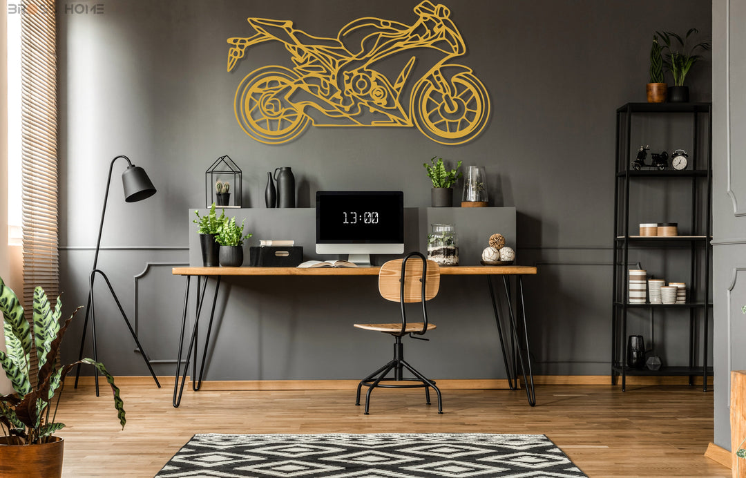 Your Custom Motorcycle Meta Silhouette Wall Art - BrossHome