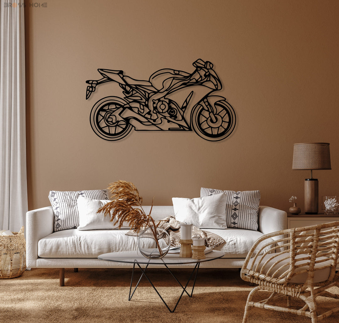 Your Custom Motorcycle Meta Silhouette Wall Art - BrossHome