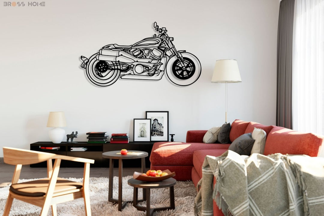 Your Custom Motorcycle Metal Silhouette Wall Art - BrossHome Metal Wall Art