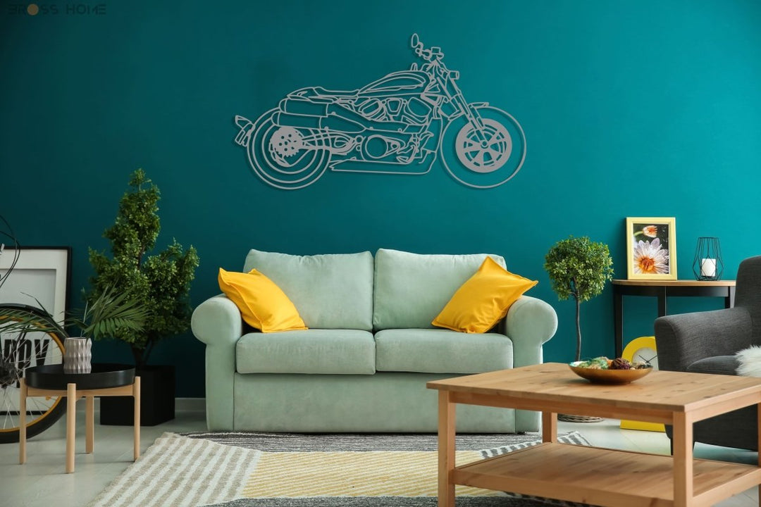 Your Custom Motorcycle Metal Silhouette Wall Art - BrossHome Metal Wall Art