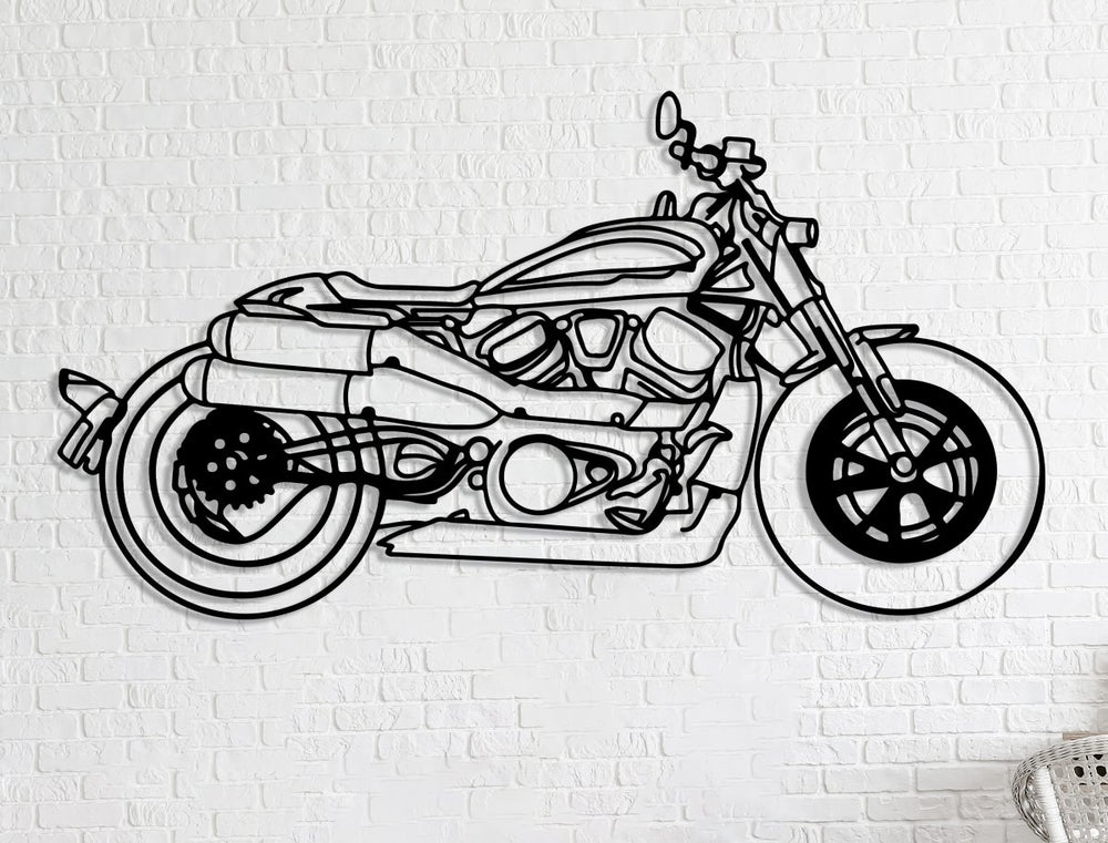 Your Custom Motorcycle Metal Silhouette Wall Art - BrossHome Metal Wall Art